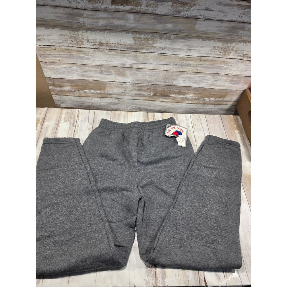 Vintage Fruit of the Loom Mens Small Gray Sweatpants Made in USA Joggers NWT